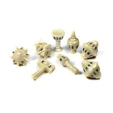 Polyhero Cleric 8 Dice Set Celestial Ivory PHD2306